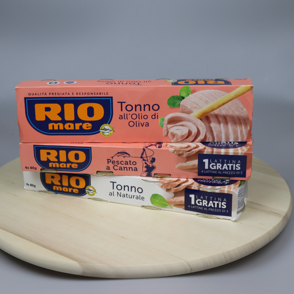 Ton Rio Mare în ulei de măsline - set de 4x80gr