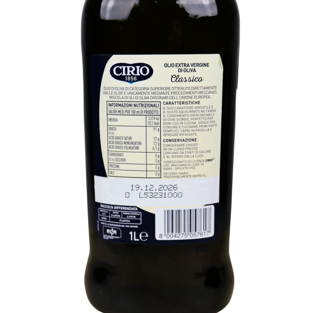 Ulei de Măsline Extra Virgin Cirio Classico - 1l
