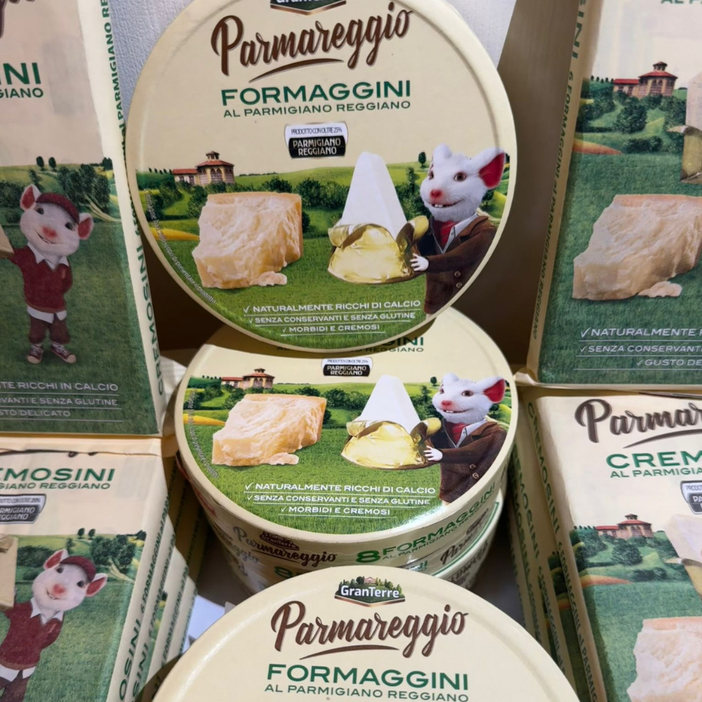 Brânză topită Parmareggio - Formaggini/Cremosini 125-140g