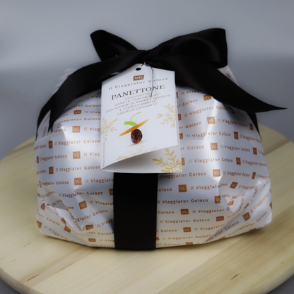 Panettone italienesc Pandoro Traditionale cu stafide, coajă de portocală și lime - 1kg