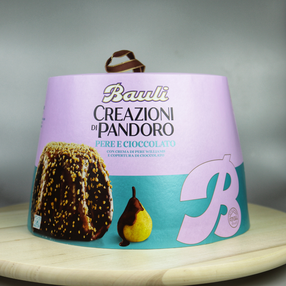 Panettone italienesc Bauli Pere e Ciccolato - 820g