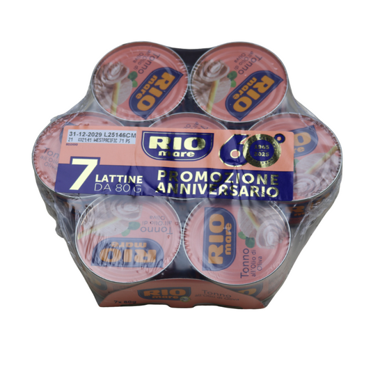 Ton Rio Mare în ulei de măsline - set de 7x65gr